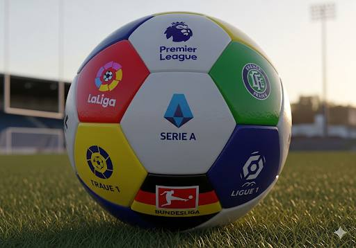 欧国联奖杯与旗帜